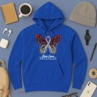 Brain Cancer Awareness Cute Gift Butterfly Lovers Funny Gift Hoodie thumb 3