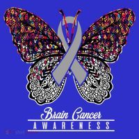 Brain Cancer Awareness Cute Gift Butterfly Lovers Funny Gift Women's Tank Top thumb 5