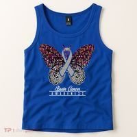 Brain Cancer Awareness Cute Gift Butterfly Lovers Funny Gift Tank Top thumb 2