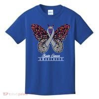 Brain Cancer Awareness Cute Gift Butterfly Lovers Funny Gift Kids T-Shirt thumb 0
