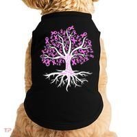 Breast Cancer Awareness Pink Ribbon Tree Doggie Tank thumb 0