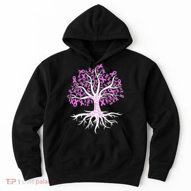 Breast Cancer Awareness Pink Ribbon Tree Hoodie