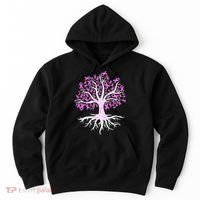 Breast Cancer Awareness Pink Ribbon Tree Hoodie thumb 0