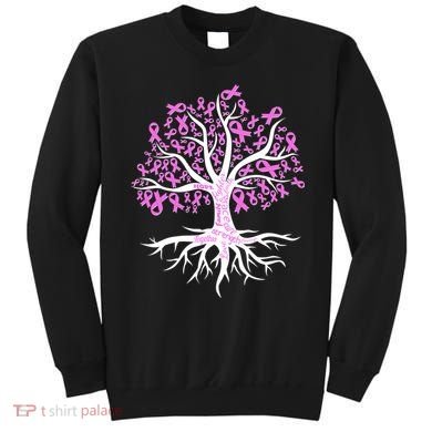 Breast Cancer Awareness Pink Ribbon Tree Sweatshirt