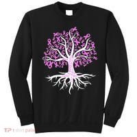 Breast Cancer Awareness Pink Ribbon Tree Sweatshirt thumb 0