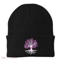 Breast Cancer Awareness Pink Ribbon Tree Beanie thumb 0