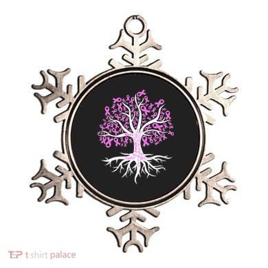 Breast Cancer Awareness Pink Ribbon Tree Ornament