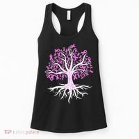 Breast Cancer Awareness Pink Ribbon Tree Women's Tank Top thumb 0