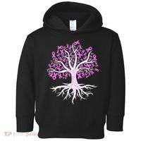 Breast Cancer Awareness Pink Ribbon Tree Toddler Hoodie thumb 0