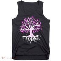 Breast Cancer Awareness Pink Ribbon Tree Tank Top thumb 0