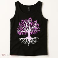 Breast Cancer Awareness Pink Ribbon Tree Tank Top thumb 2