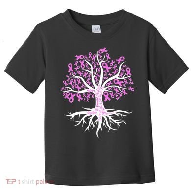 Breast Cancer Awareness Pink Ribbon Tree Toddler T-Shirt