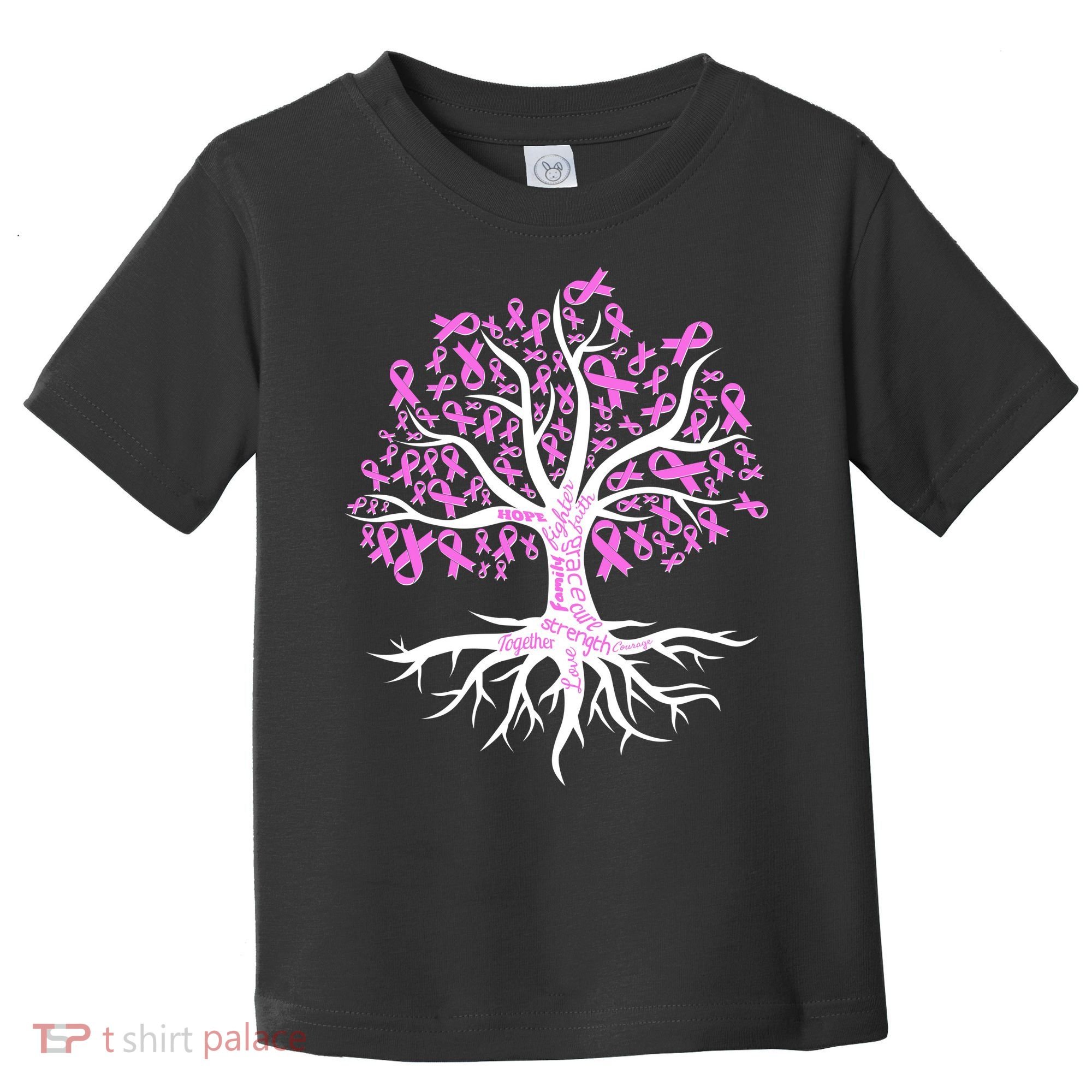Breast Cancer Awareness Pink Ribbon Tree Toddler T-Shirt