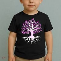 Breast Cancer Awareness Pink Ribbon Tree Toddler T-Shirt thumb 2
