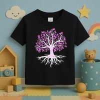 Breast Cancer Awareness Pink Ribbon Tree Toddler T-Shirt thumb 3