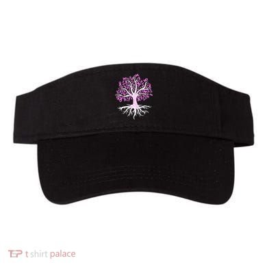 Breast Cancer Awareness Pink Ribbon Tree Visor