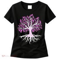 Breast Cancer Awareness Pink Ribbon Tree Women's T-Shirt thumb 0