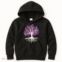 Breast Cancer Awareness Pink Ribbon Tree Kids Hoodie thumb 0