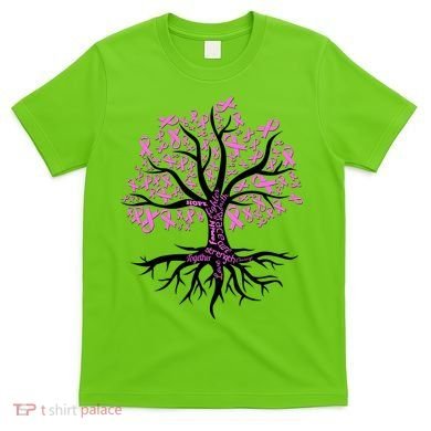 Breast Cancer Awareness Pink Ribbon Tree T-Shirt