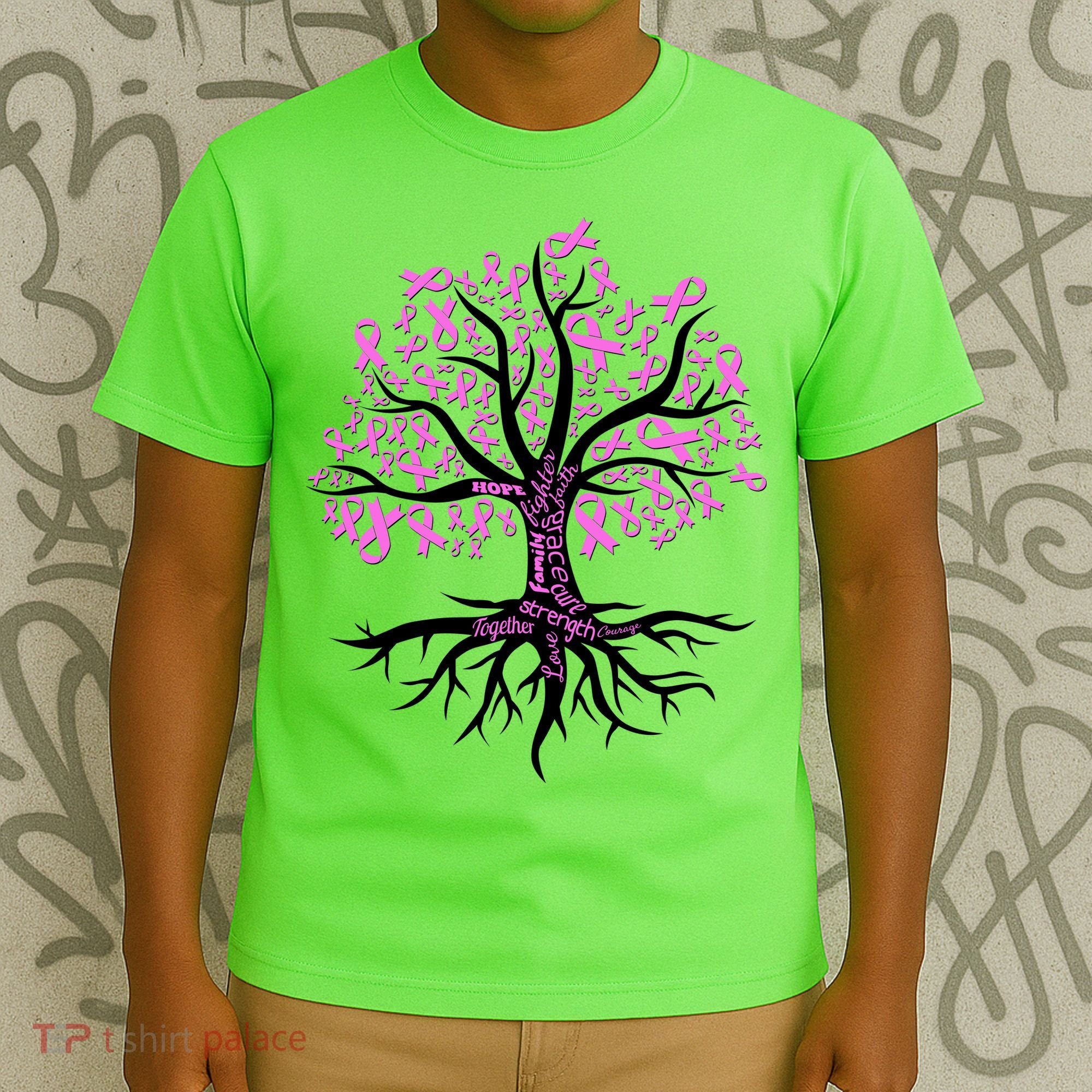 Breast Cancer Awareness Pink Ribbon Tree T-Shirt