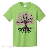 Breast Cancer Awareness Pink Ribbon Tree Kids T-Shirt thumb 0