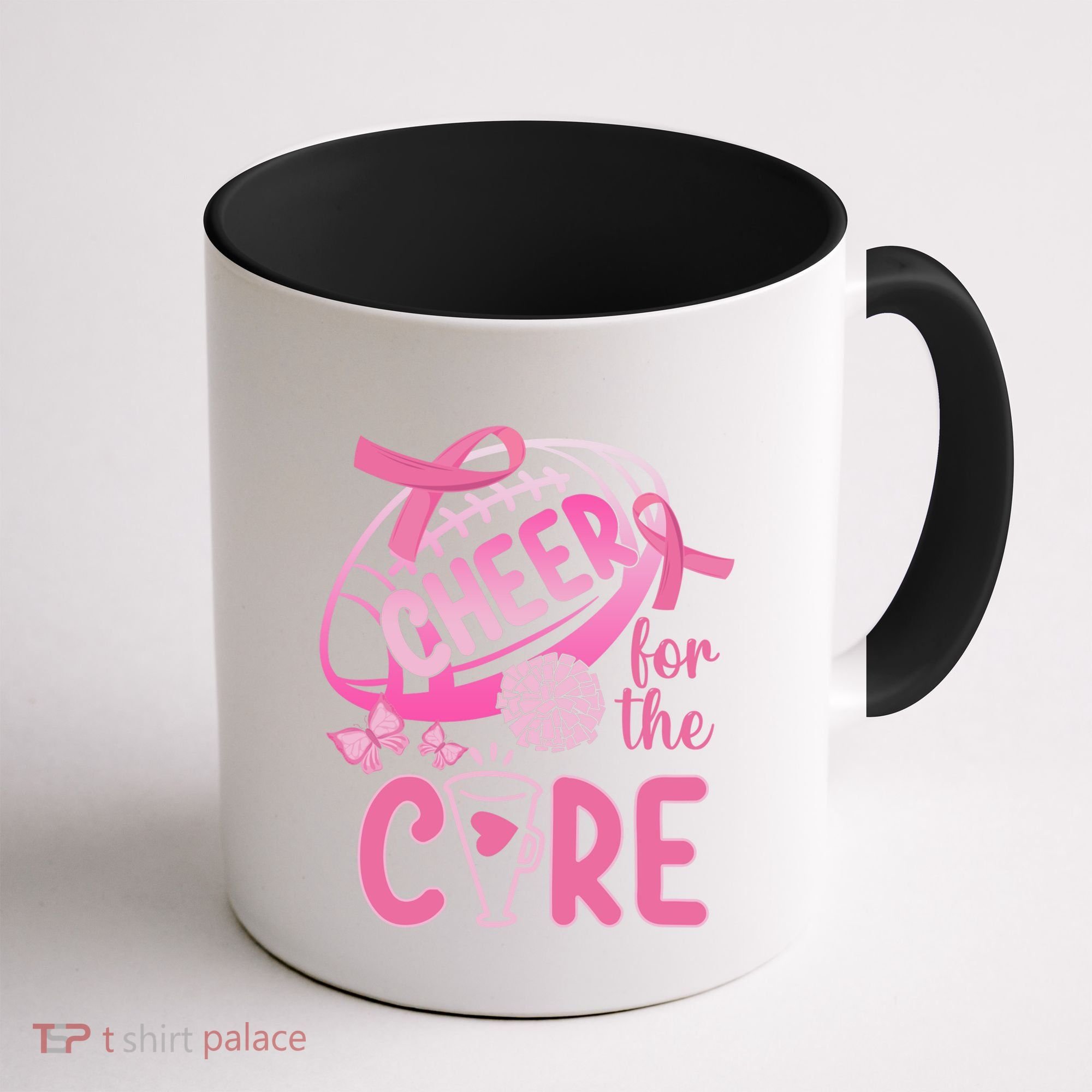 Breast Cancer Awareness Cheer For The Cure Gift Coffee Mug