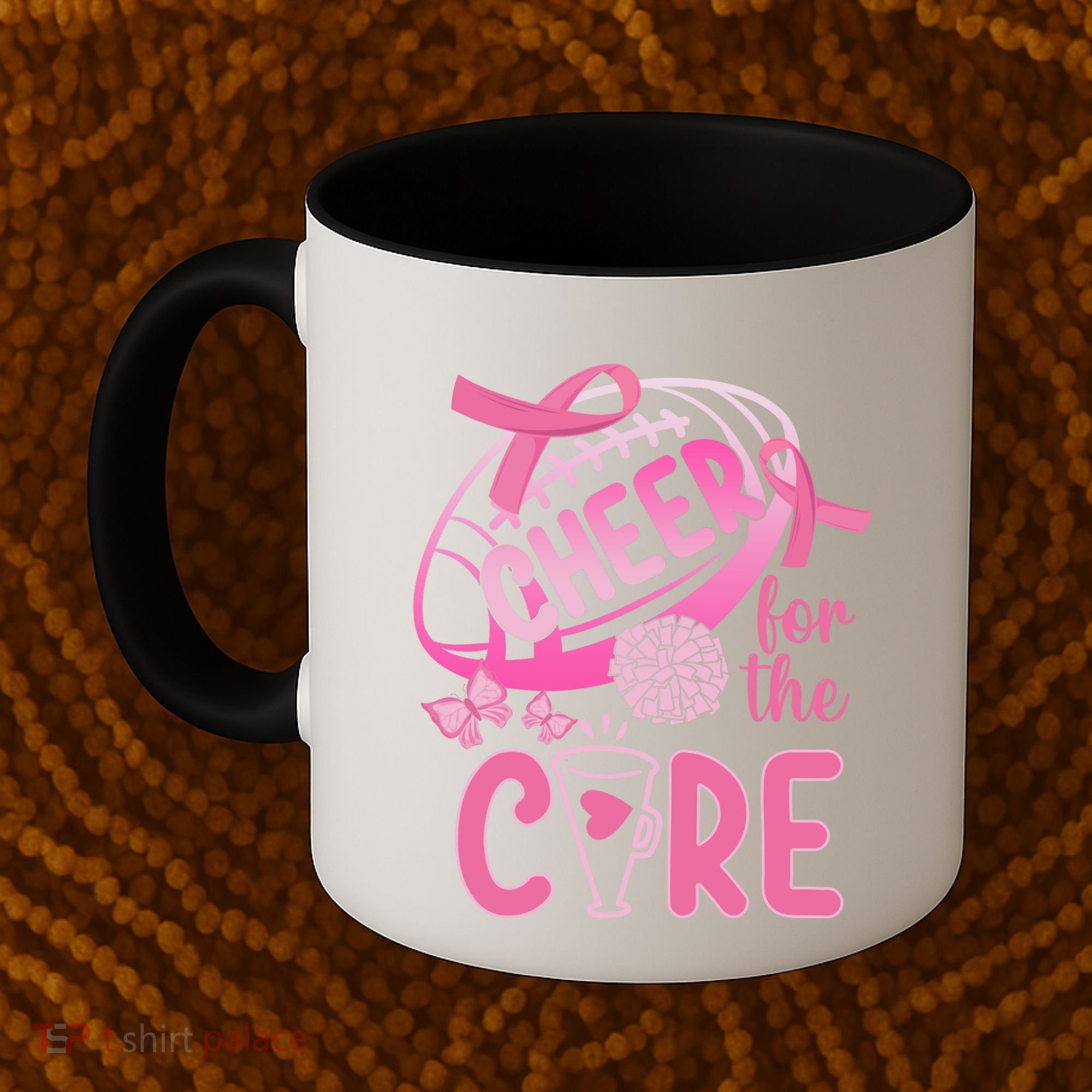 Breast Cancer Awareness Cheer For The Cure Gift Coffee Mug