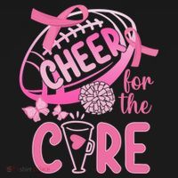Breast Cancer Awareness Cheer For The Cure Gift Women's Hoodie thumb 2