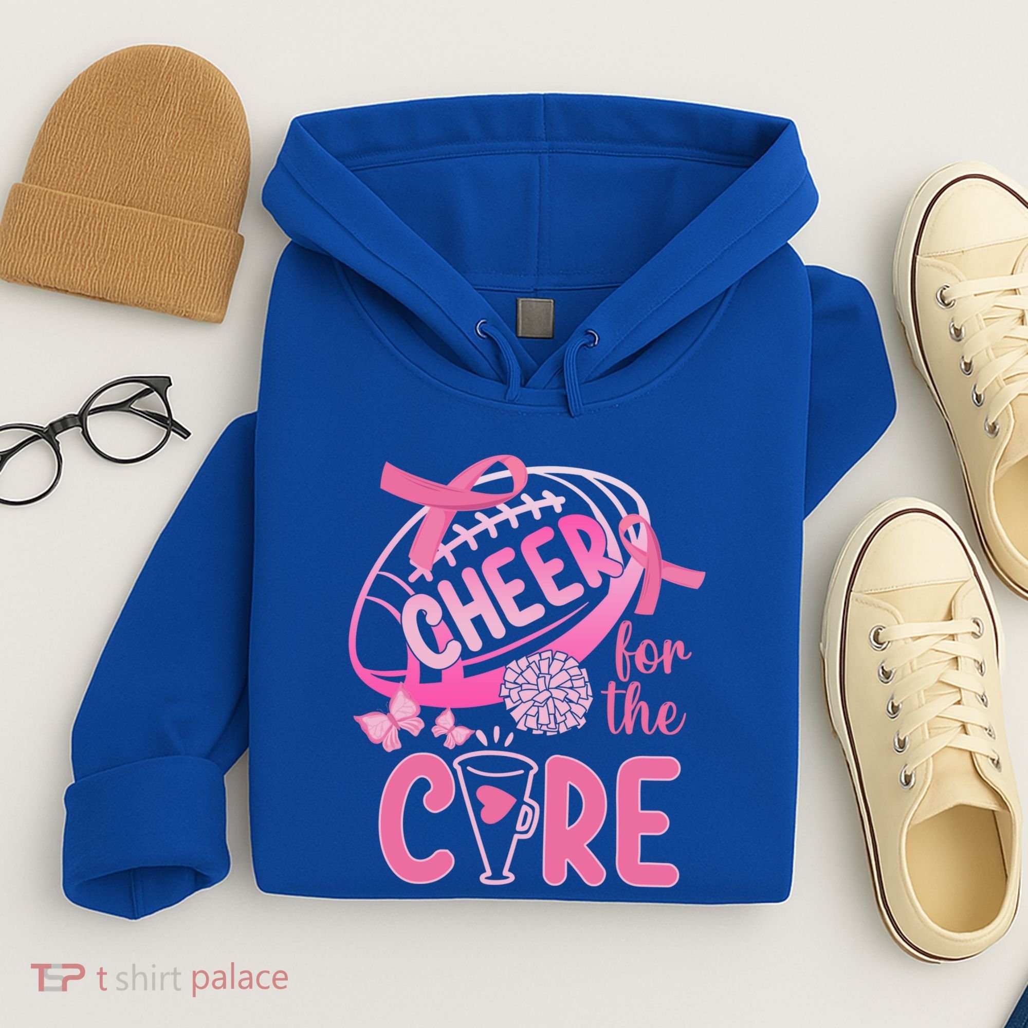 Breast Cancer Awareness Cheer For The Cure Gift Hoodie