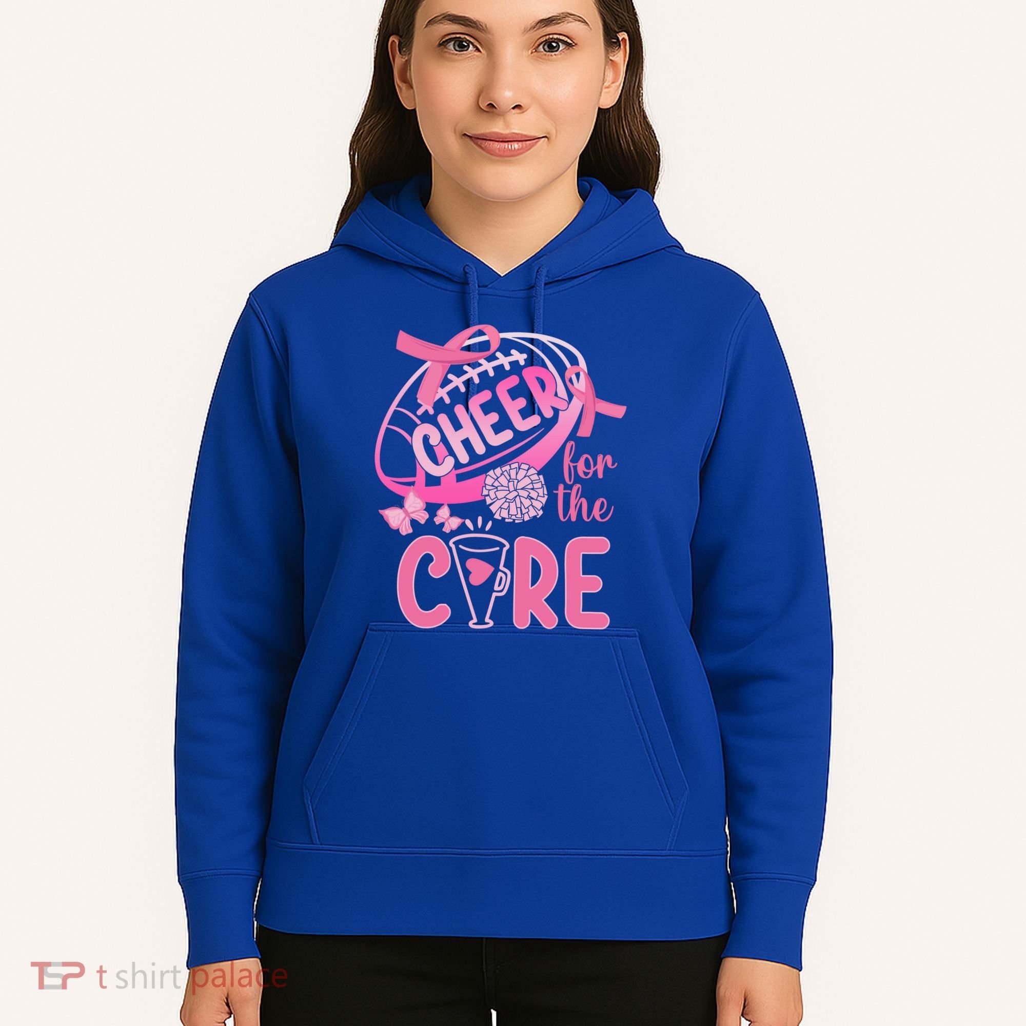 Breast Cancer Awareness Cheer For The Cure Gift Hoodie