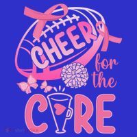 Breast Cancer Awareness Cheer For The Cure Gift Sweatshirt thumb 3