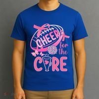 Breast Cancer Awareness Cheer For The Cure Gift T-Shirt thumb 3