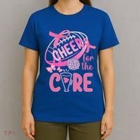 Breast Cancer Awareness Cheer For The Cure Gift T-Shirt thumb 4