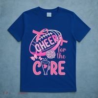 Breast Cancer Awareness Cheer For The Cure Gift T-Shirt thumb 5
