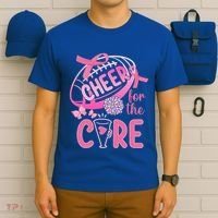Breast Cancer Awareness Cheer For The Cure Gift T-Shirt thumb 6