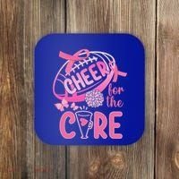 Breast Cancer Awareness Cheer For The Cure Gift Coaster thumb 0