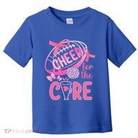 Breast Cancer Awareness Cheer For The Cure Gift Toddler T-Shirt thumb 0
