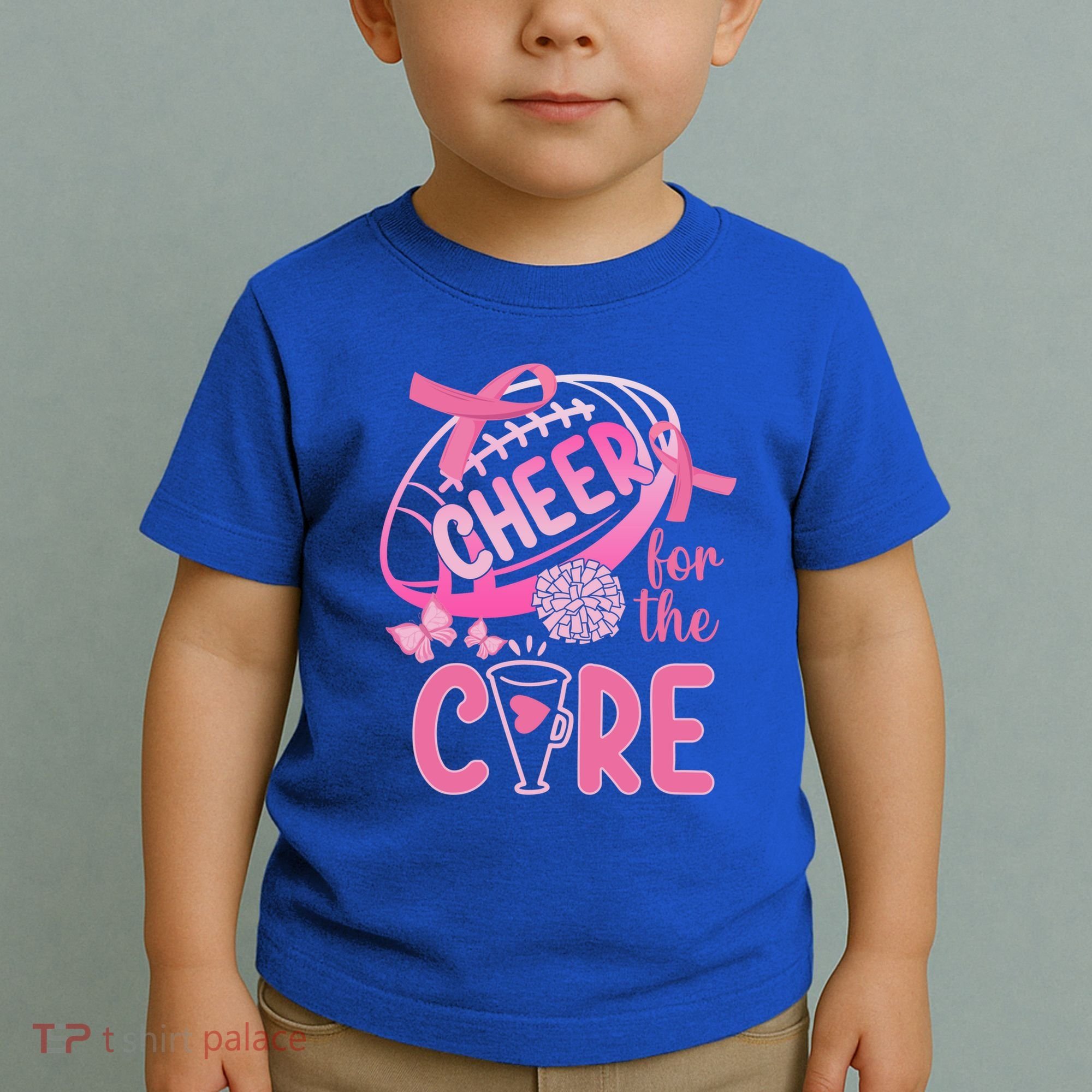 Breast Cancer Awareness Cheer For The Cure Gift Toddler T-Shirt