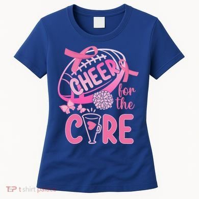 Breast Cancer Awareness Cheer For The Cure Gift Women's T-Shirt