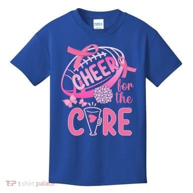 Breast Cancer Awareness Cheer For The Cure Gift Kids T-Shirt