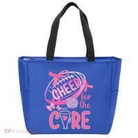 Breast Cancer Awareness Cheer For The Cure Gift Tote Bag thumb 0