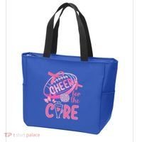 Breast Cancer Awareness Cheer For The Cure Gift Tote Bag thumb 3