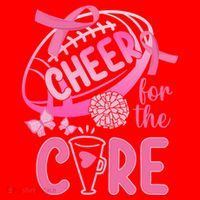 Breast Cancer Awareness Cheer For The Cure Gift Santa Hat thumb 1