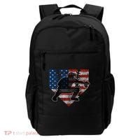Baseball Catcher American Flag Home Plate Cute Gift Backpack thumb 0