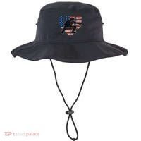 Baseball Catcher American Flag Home Plate Cute Gift Bucket Hat thumb 0