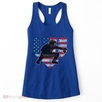 Baseball Catcher American Flag Home Plate Cute Gift Women's Tank Top thumb 0
