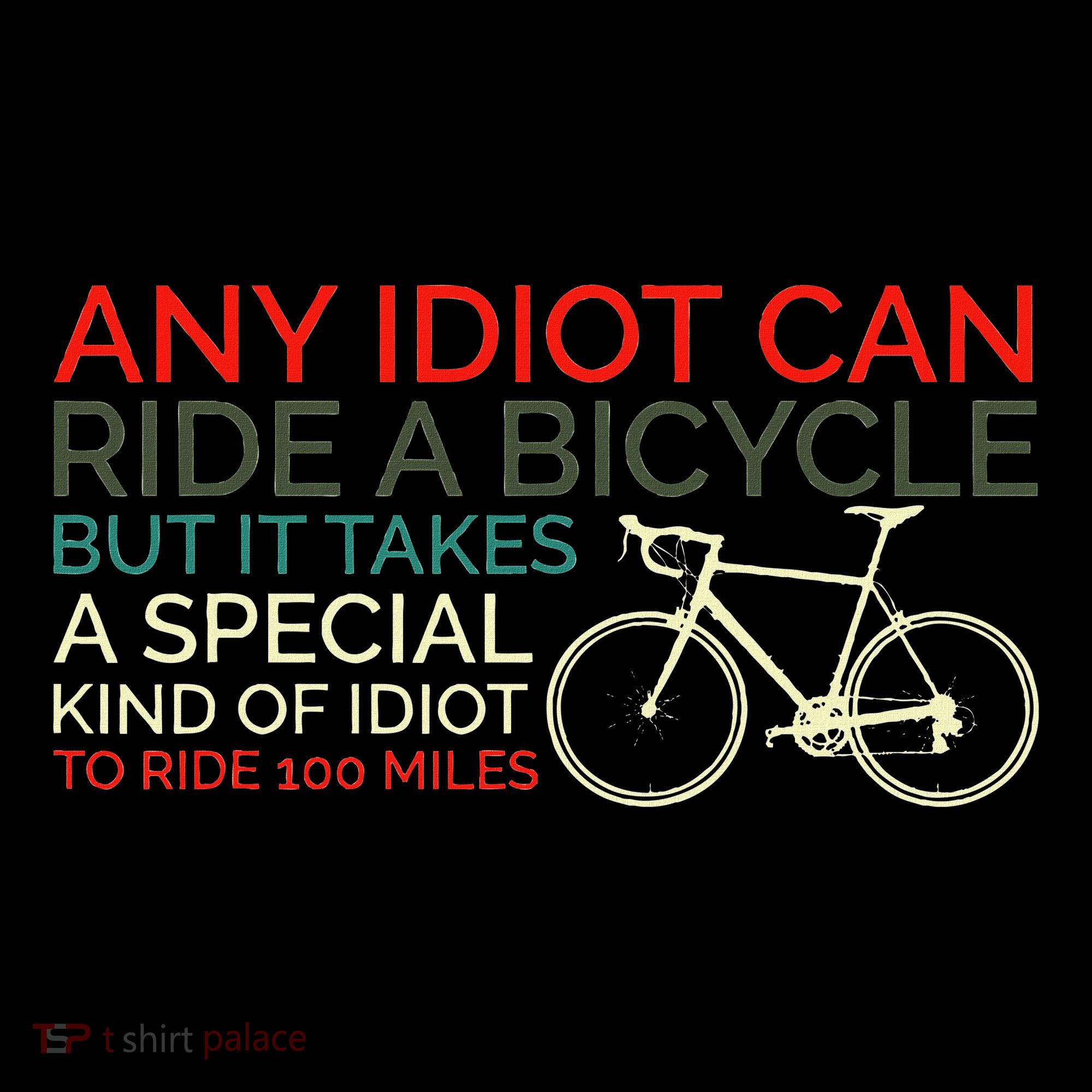 Bike Cyclist Any Idiot Can Ride A Bicycle Funny Women's Hoodie