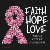 Breast Cancer Awareness Faith Love Hope Pink Ribbon Women's Tank Top thumb 5