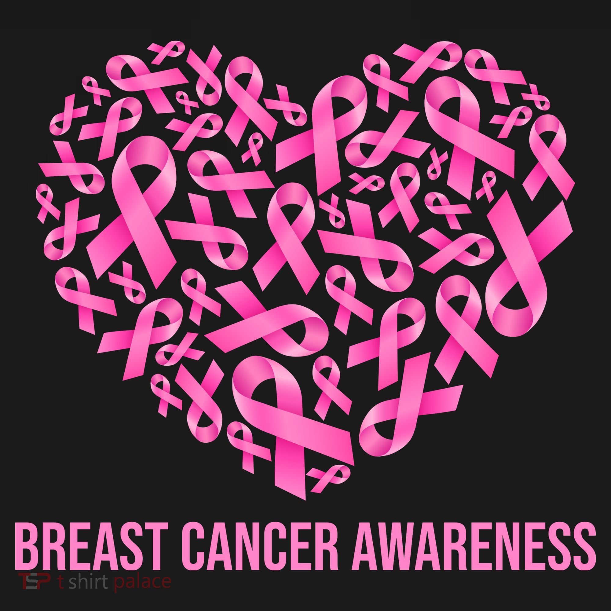 Breast Cancer Awareness Pink Ribbon Heart T-Shirt