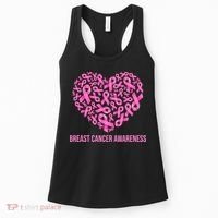 Breast Cancer Awareness Pink Ribbon Heart Women's Tank Top thumb 0